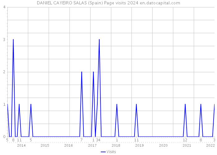 DANIEL CAYEIRO SALAS (Spain) Page visits 2024 