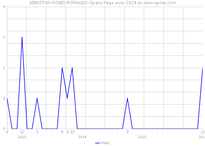 SEBASTIAN ROSES MORALEJO (Spain) Page visits 2024 