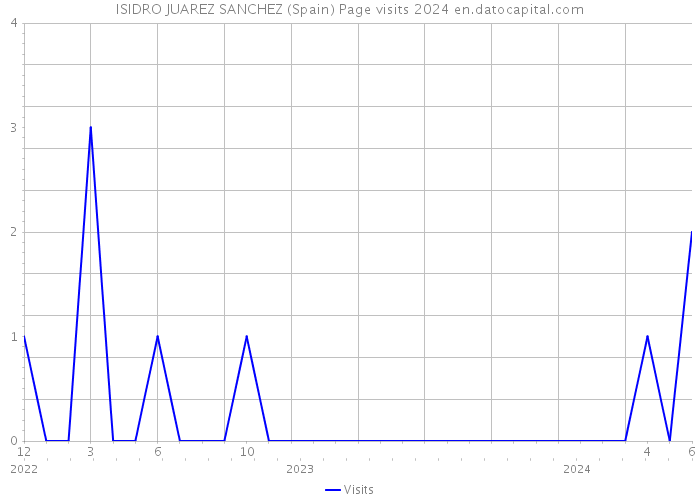 ISIDRO JUAREZ SANCHEZ (Spain) Page visits 2024 