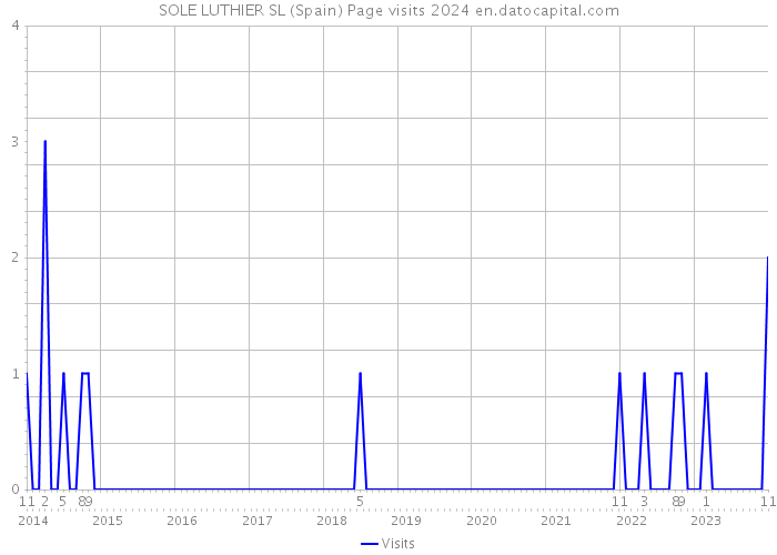 SOLE LUTHIER SL (Spain) Page visits 2024 