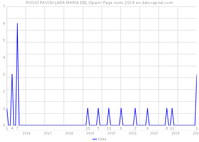 ROCIO PAVON LARA MARIA DEL (Spain) Page visits 2024 