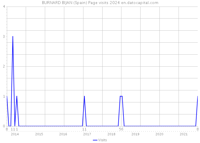 BURNARD BIJAN (Spain) Page visits 2024 
