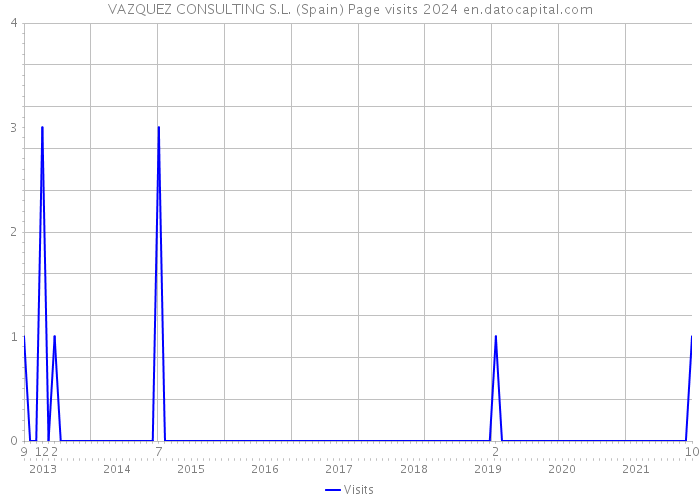 VAZQUEZ CONSULTING S.L. (Spain) Page visits 2024 