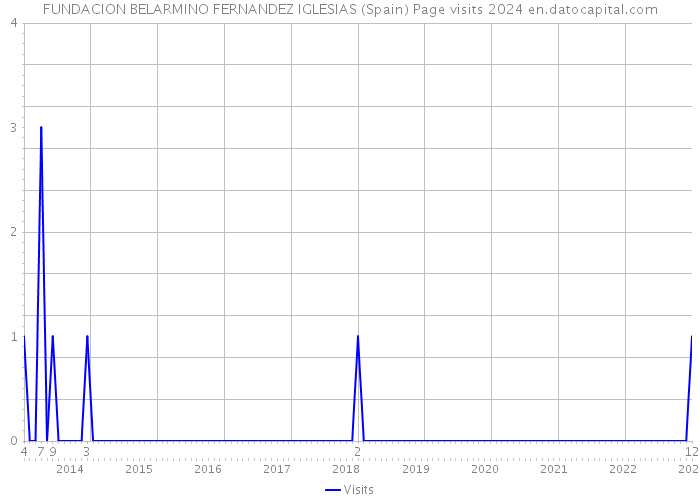 FUNDACION BELARMINO FERNANDEZ IGLESIAS (Spain) Page visits 2024 