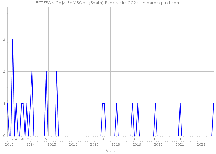 ESTEBAN CAJA SAMBOAL (Spain) Page visits 2024 