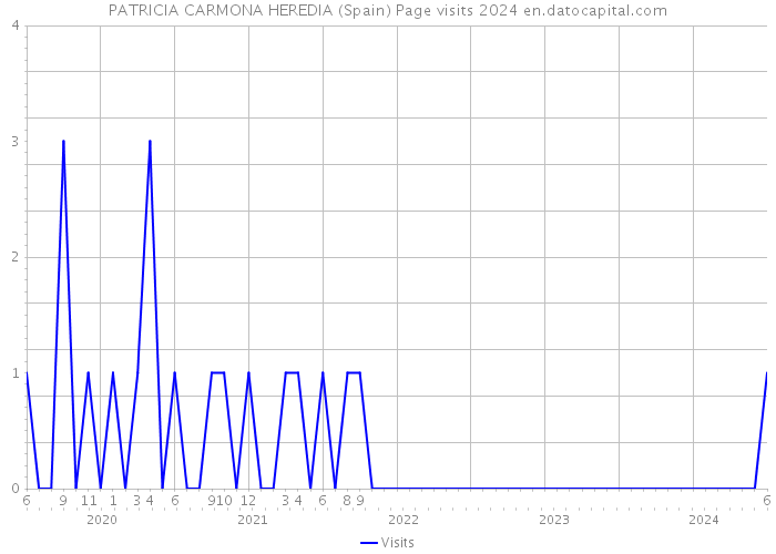 PATRICIA CARMONA HEREDIA (Spain) Page visits 2024 