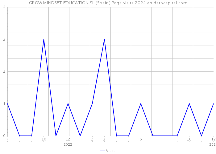 GROW MINDSET EDUCATION SL (Spain) Page visits 2024 