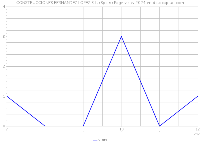 CONSTRUCCIONES FERNANDEZ LOPEZ S.L. (Spain) Page visits 2024 