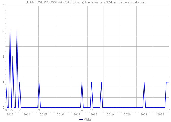 JUAN JOSE PICOSSI VARGAS (Spain) Page visits 2024 