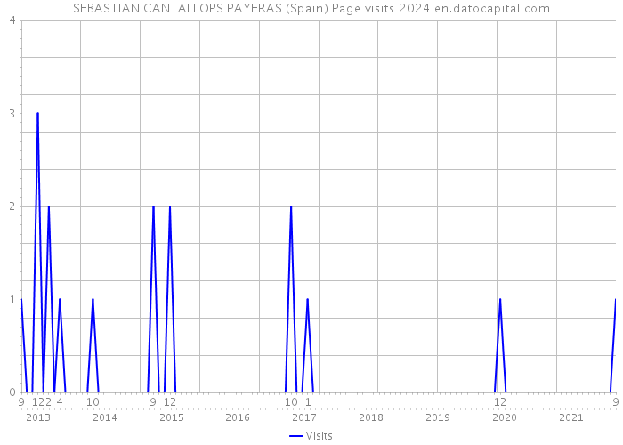 SEBASTIAN CANTALLOPS PAYERAS (Spain) Page visits 2024 