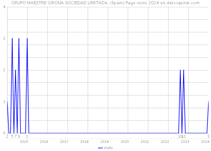 GRUPO MAESTRE GIRONA SOCIEDAD LIMITADA. (Spain) Page visits 2024 