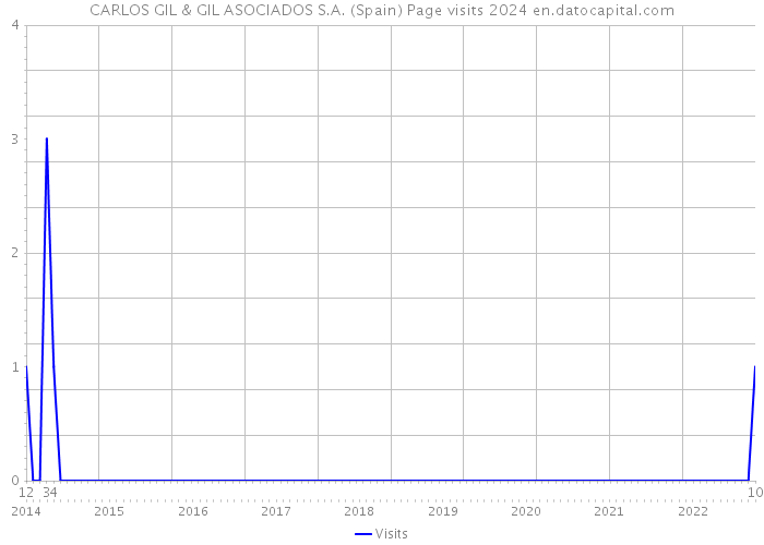 CARLOS GIL & GIL ASOCIADOS S.A. (Spain) Page visits 2024 