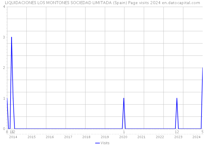 LIQUIDACIONES LOS MONTONES SOCIEDAD LIMITADA (Spain) Page visits 2024 