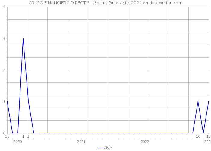GRUPO FINANCIERO DIRECT SL (Spain) Page visits 2024 