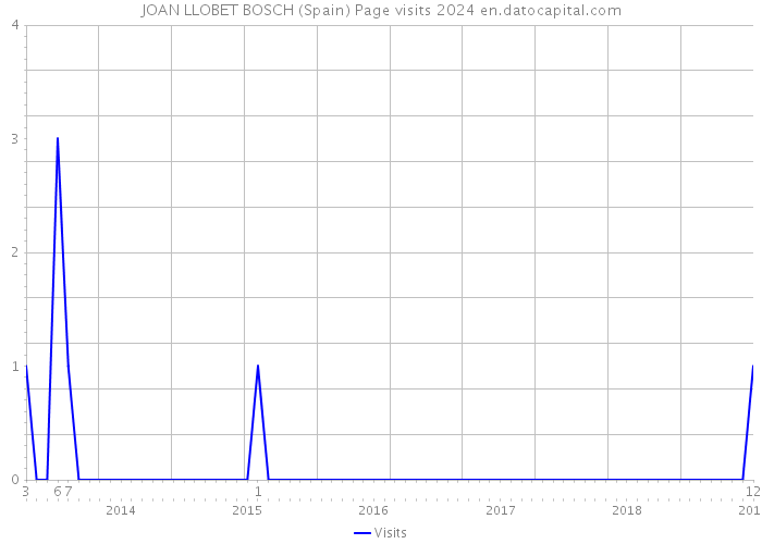 JOAN LLOBET BOSCH (Spain) Page visits 2024 