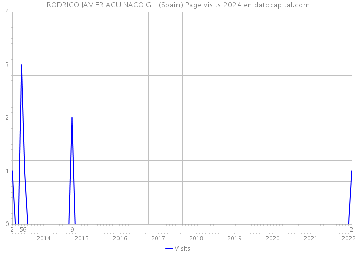 RODRIGO JAVIER AGUINACO GIL (Spain) Page visits 2024 