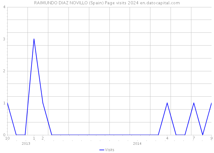 RAIMUNDO DIAZ NOVILLO (Spain) Page visits 2024 