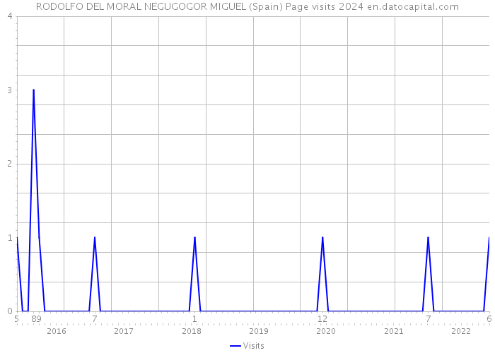 RODOLFO DEL MORAL NEGUGOGOR MIGUEL (Spain) Page visits 2024 