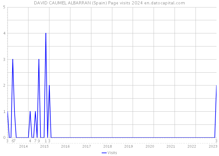 DAVID CAUMEL ALBARRAN (Spain) Page visits 2024 