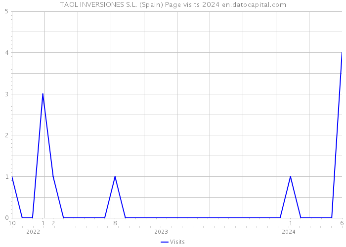 TAOL INVERSIONES S.L. (Spain) Page visits 2024 