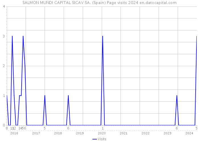 SALMON MUNDI CAPITAL SICAV SA. (Spain) Page visits 2024 
