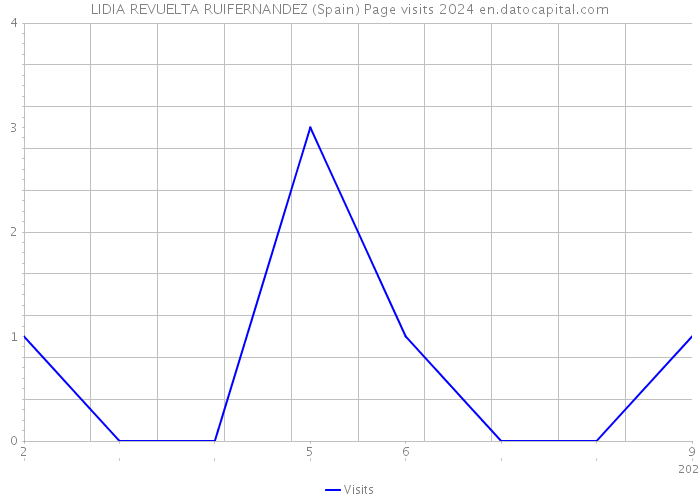 LIDIA REVUELTA RUIFERNANDEZ (Spain) Page visits 2024 