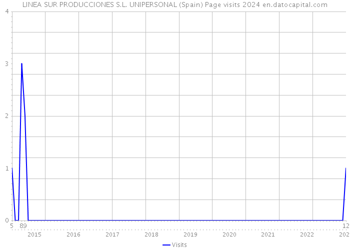 LINEA SUR PRODUCCIONES S.L. UNIPERSONAL (Spain) Page visits 2024 