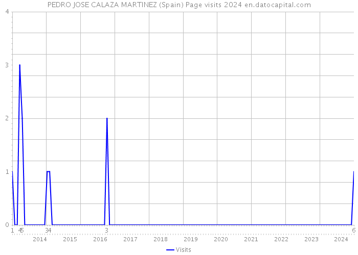 PEDRO JOSE CALAZA MARTINEZ (Spain) Page visits 2024 