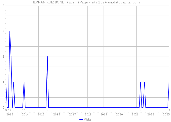 HERNAN RUIZ BONET (Spain) Page visits 2024 