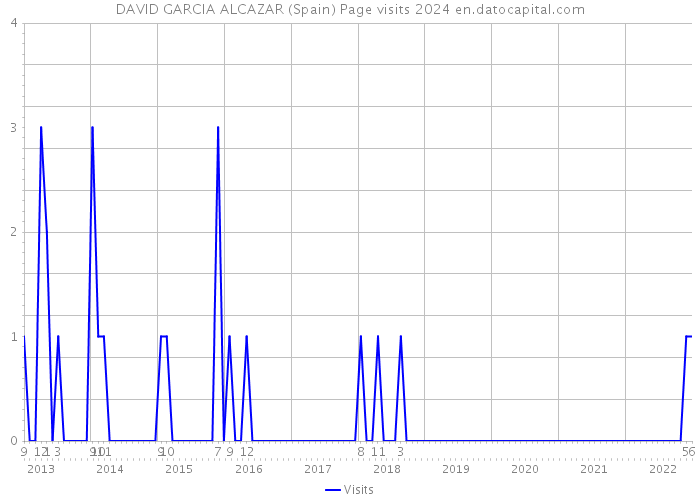 DAVID GARCIA ALCAZAR (Spain) Page visits 2024 