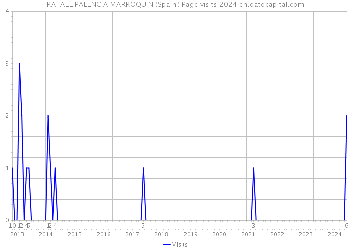 RAFAEL PALENCIA MARROQUIN (Spain) Page visits 2024 