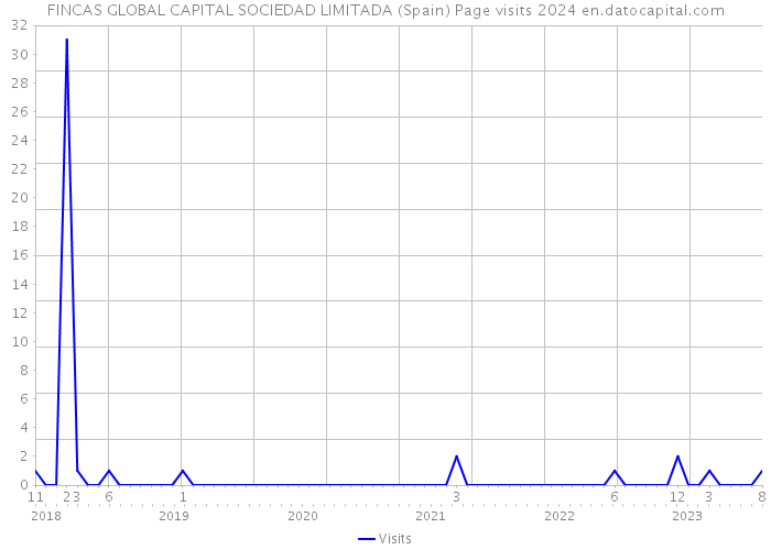 FINCAS GLOBAL CAPITAL SOCIEDAD LIMITADA (Spain) Page visits 2024 
