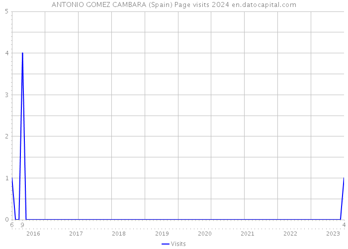ANTONIO GOMEZ CAMBARA (Spain) Page visits 2024 