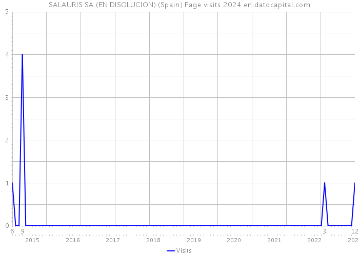 SALAURIS SA (EN DISOLUCION) (Spain) Page visits 2024 