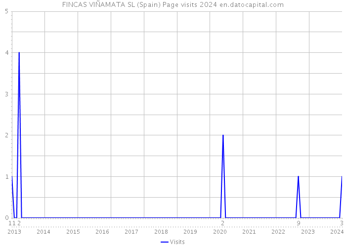 FINCAS VIÑAMATA SL (Spain) Page visits 2024 