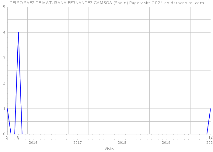 CELSO SAEZ DE MATURANA FERNANDEZ GAMBOA (Spain) Page visits 2024 