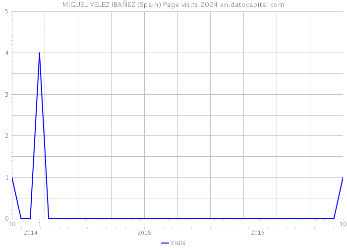 MIGUEL VELEZ IBAÑEZ (Spain) Page visits 2024 