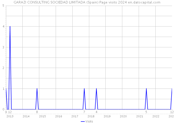 GARAZI CONSULTING SOCIEDAD LIMITADA (Spain) Page visits 2024 