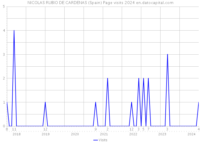 NICOLAS RUBIO DE CARDENAS (Spain) Page visits 2024 