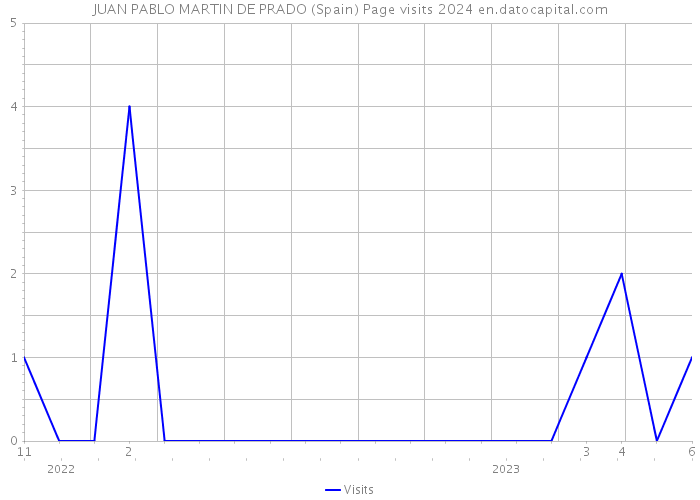 JUAN PABLO MARTIN DE PRADO (Spain) Page visits 2024 