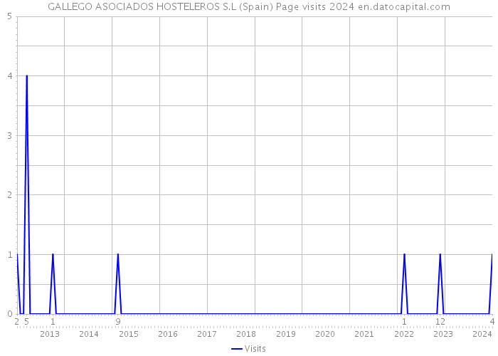 GALLEGO ASOCIADOS HOSTELEROS S.L (Spain) Page visits 2024 