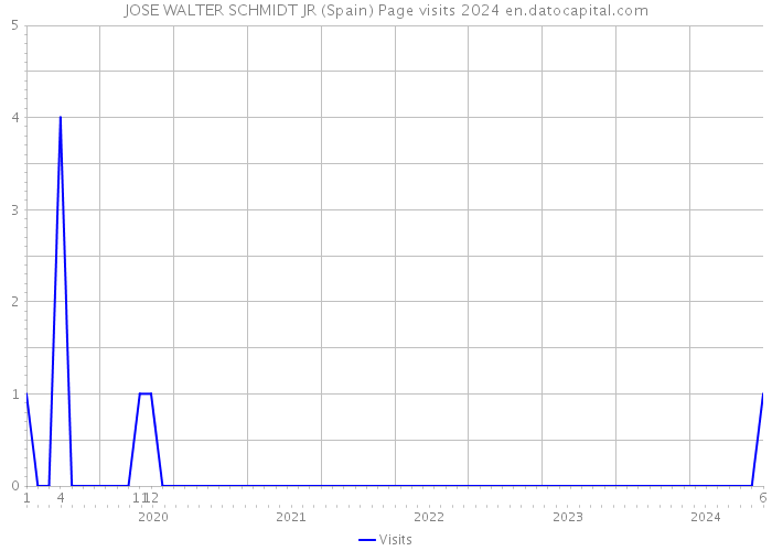 JOSE WALTER SCHMIDT JR (Spain) Page visits 2024 