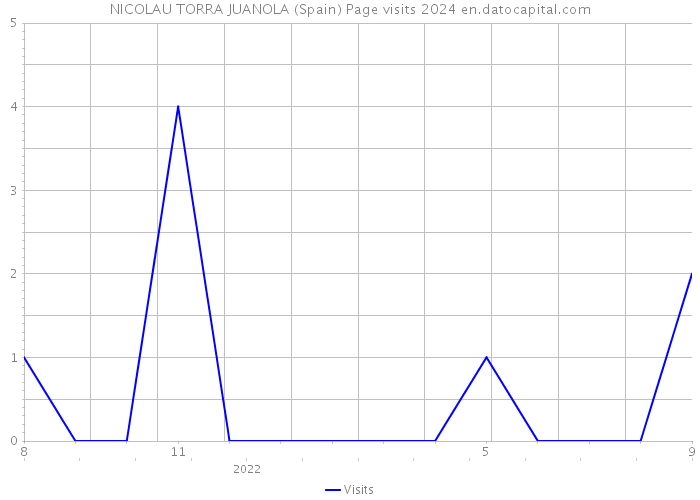 NICOLAU TORRA JUANOLA (Spain) Page visits 2024 