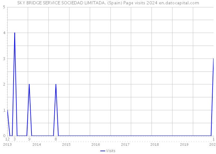 SKY BRIDGE SERVICE SOCIEDAD LIMITADA. (Spain) Page visits 2024 