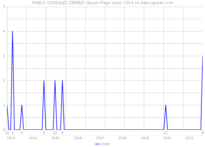 PABLO GONZALEZ CEREIJO (Spain) Page visits 2024 
