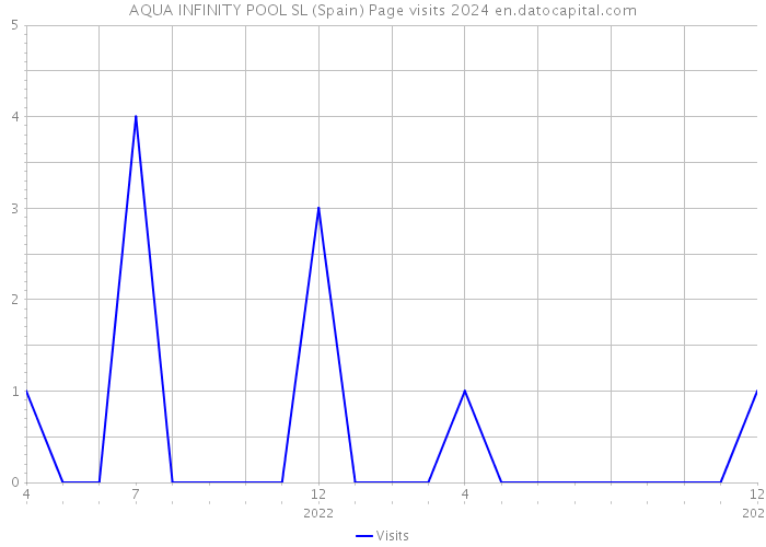AQUA INFINITY POOL SL (Spain) Page visits 2024 