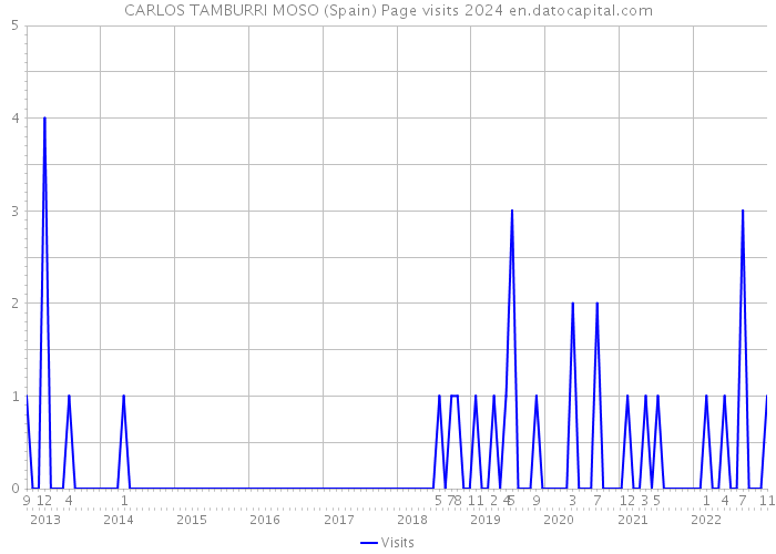 CARLOS TAMBURRI MOSO (Spain) Page visits 2024 