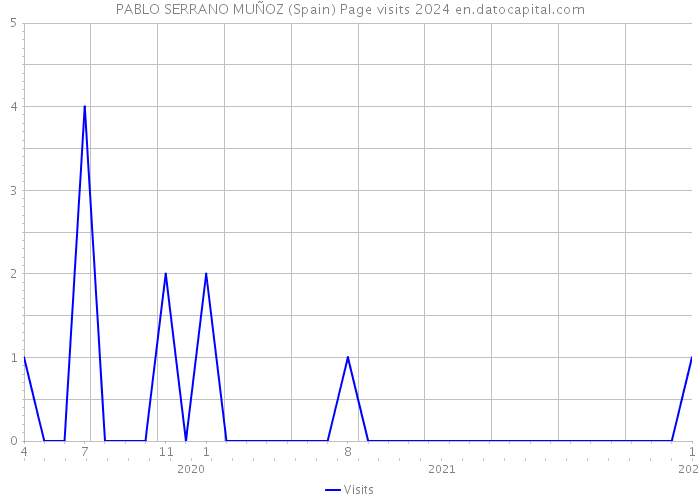 PABLO SERRANO MUÑOZ (Spain) Page visits 2024 