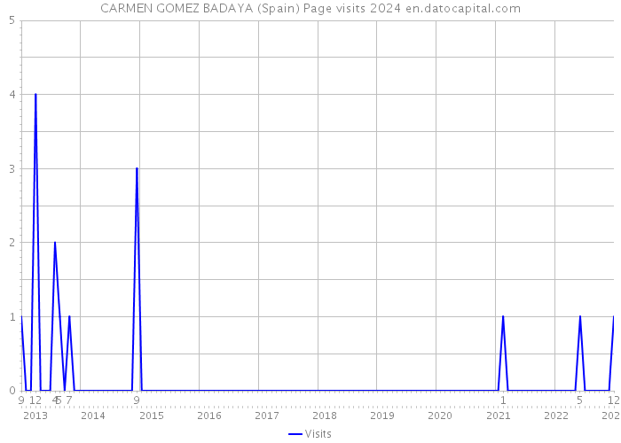 CARMEN GOMEZ BADAYA (Spain) Page visits 2024 