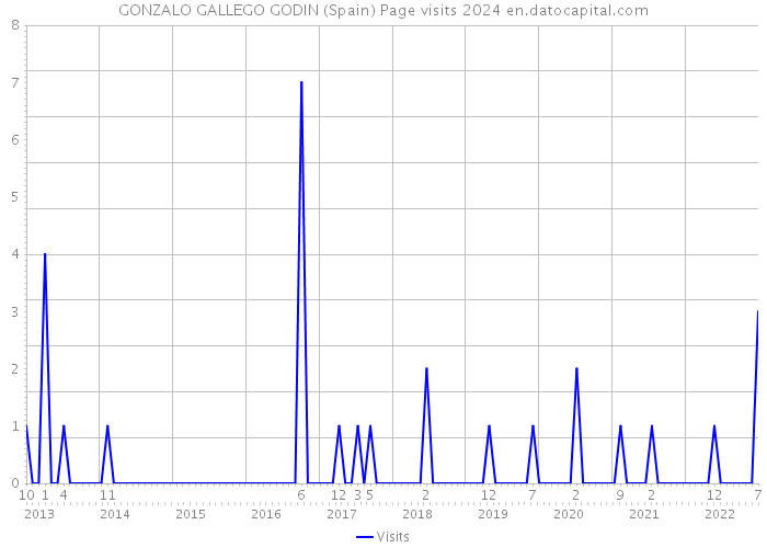 GONZALO GALLEGO GODIN (Spain) Page visits 2024 